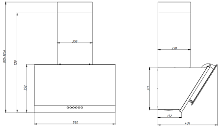 Кухонная вытяжка ELIKOR Рубин 60П-1000-Е4Д