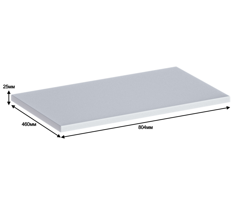 Аксессуары для ванной, Столешница Люкс СБ-3167 Белый глянец