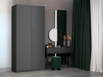 Шкаф распашной Е1 Локер 101x52.5x220 см, с полками