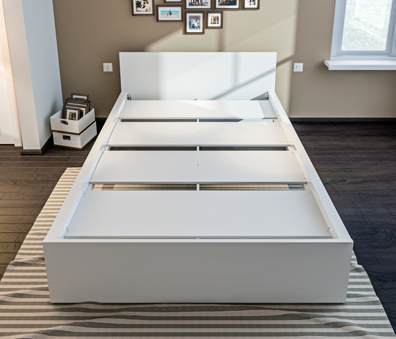 Кровати 140 см, Кровать (1400) Леон/Бруклин СБ-3368