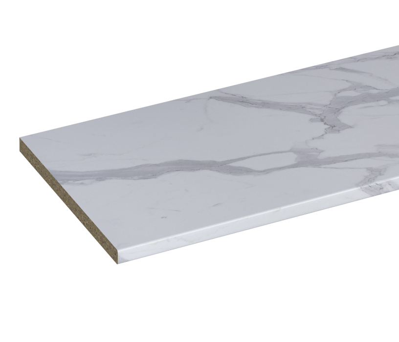 Столешницы, Столешница R9 38*2440*600 Гранит белый матовый 3027 в упаковке