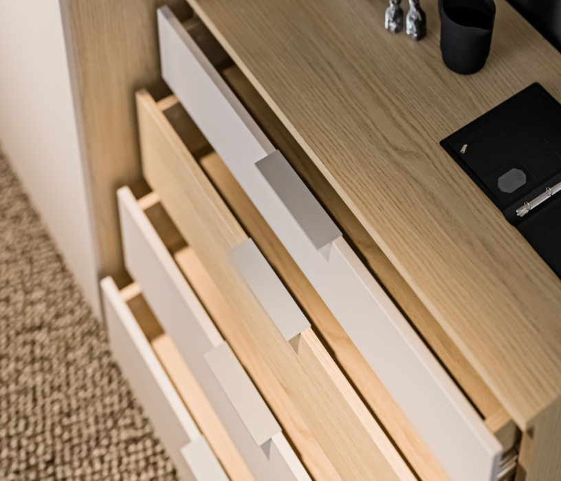 Комоды, Комод Афина СБ-3324 Дуб Винченца/Дуб Винченца,Кашемир серый