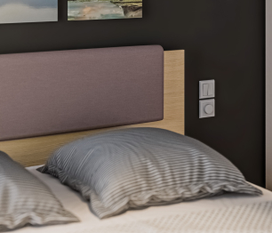 Кровать (1600) Афина СБ-3270 Дуб Винченца,Кашемир серый