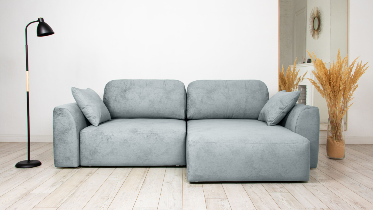 Диваны угловые в гостиную, Диван угловой Trump mini, велюр