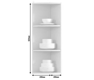 Полка торцевая Регина РПТ-130 Белый