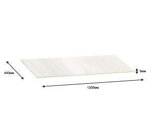 Крышка стеклянная 1200*440 Медея СБ-2549