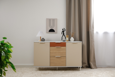 Комод Марвэл 16.234.02, белый, сатин, плэйн, безмолвная пустыня