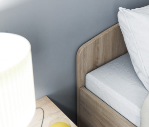 Кровать Кито СБ-2227 (800) Дуб Сонома с основанием