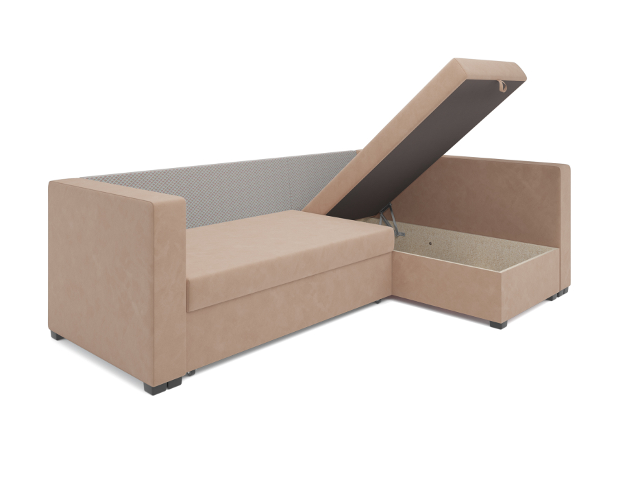 Диваны угловые в гостиную, Угловой диван Монако, велюр Luna