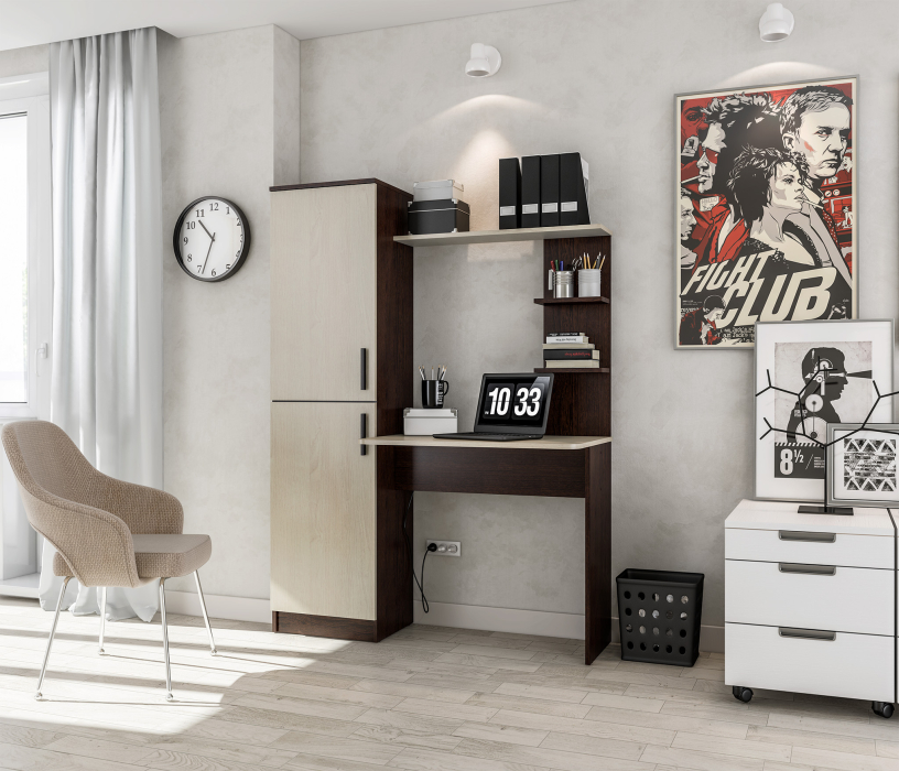 Компьютерные столы, Стеллаж со столом Тесса СБ-2737