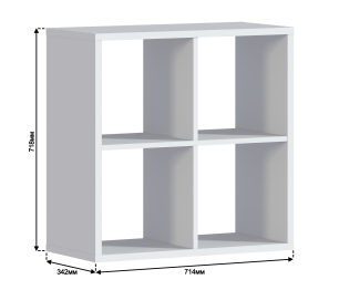 Стеллаж Кито СБ-3241 Белый