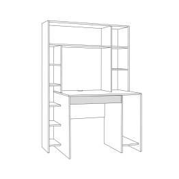 Стол компьютерный Комфорт 12.71, антрацит, темно-серый