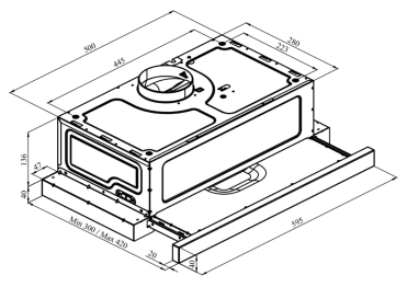 Кухонная вытяжка Rebus Smooth White 60