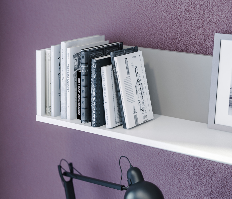 Mika / Мика, Полка Mika / Мика СБ-3285 Белый,Серый