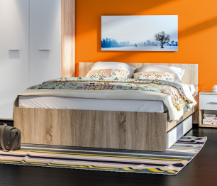 Кровать Мамбо СБ-2679 1600 с ортопед. основанием и матрасом Лорд