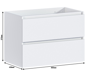 Тумба Люкс СБ-3157 Белый