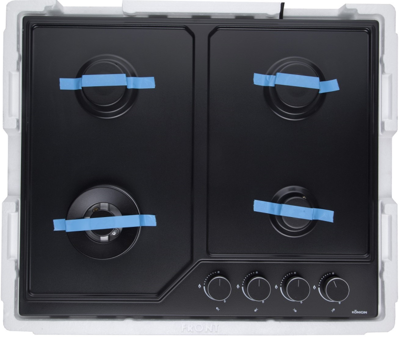 Встраиваемые варочные панели, Газовая варочная панель Konigin Blaze 604 Эмаль