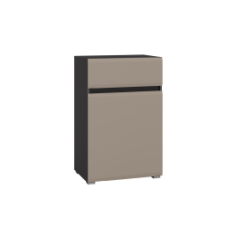 Комод Сидней 16.231.02, антрацит, веллюто капучино