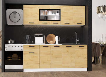 Кухня Хозяюшка 2,0 м Дуб вотан ЛДСП