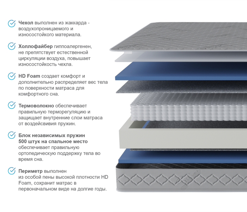 900 x 1900, Матрас Сити - Бормио 900*1900