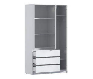 Шкаф 3 дверный с ящиками Леон СБ-3363