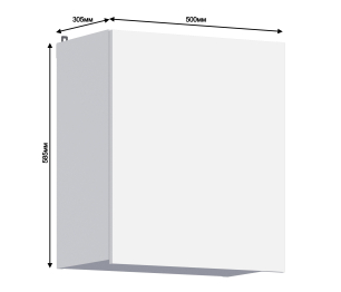 Леон шкаф навесной 1 дв 50х59 см
