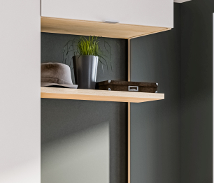 Полка открытая Афина СБ-3316 Дуб Винченца