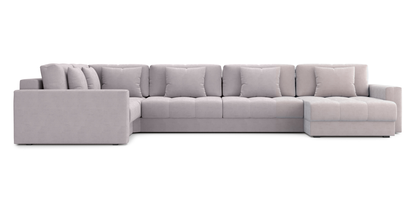 Диваны угловые в гостиную, Диван П-образный Кастел